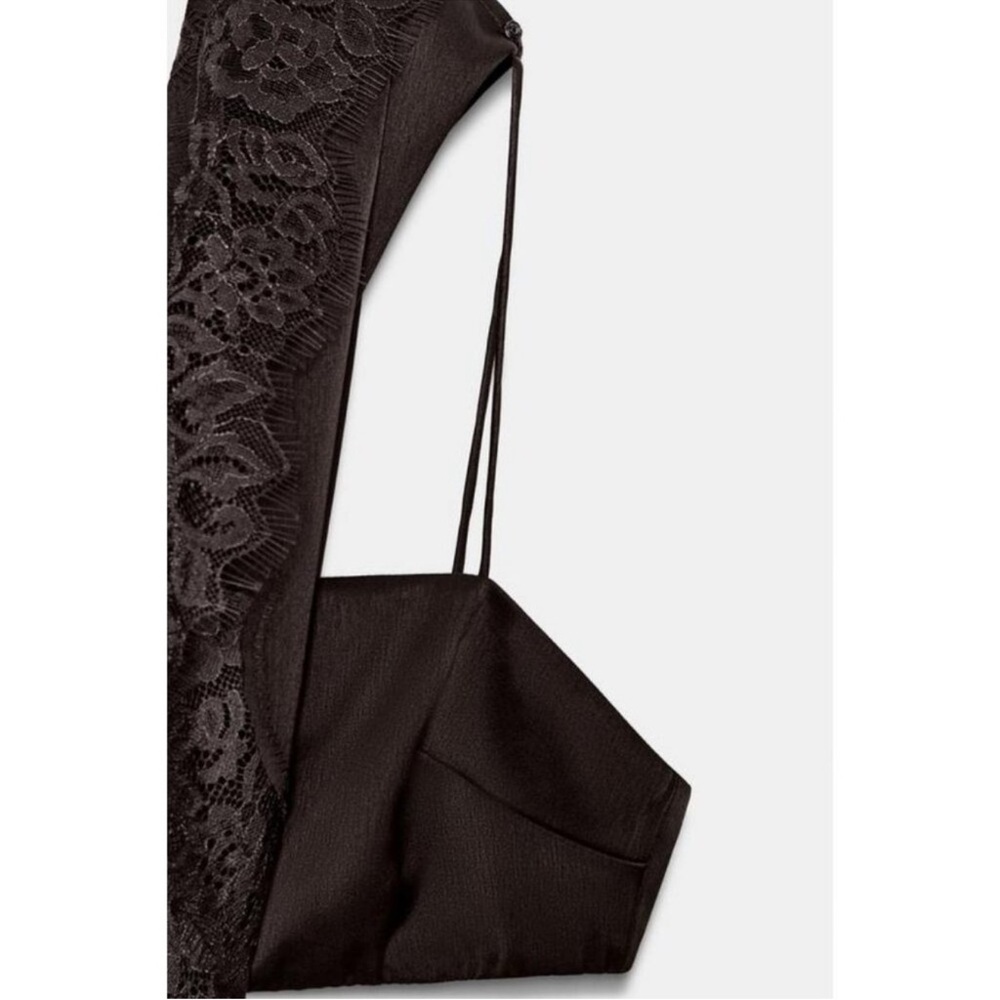 ZARA ZW COLLECTION CUT-OUT LACE DRESS - Picture 10 of 11